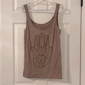Maurices Size Medium Brown BoHo Slouchy Tank Top